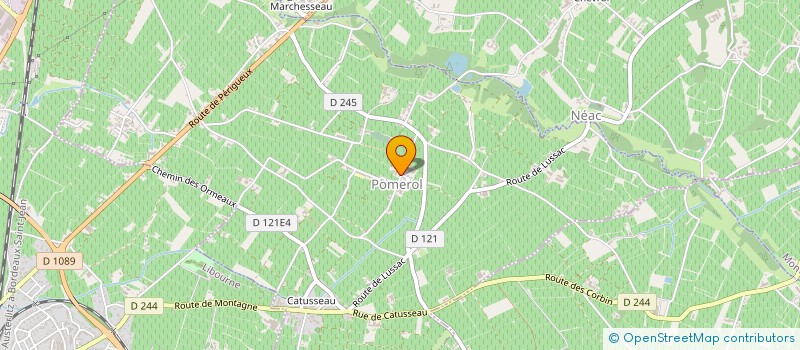 localisation de l'entreprise COMMUNE DE POMEROL  POMEROL