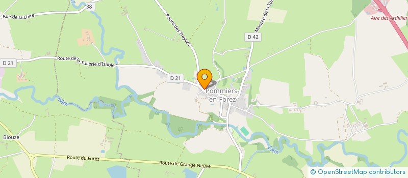 localisation de l'entreprise COMMUNE DE POMMIERS-EN-FOREZ  POMMIERS-EN-FOREZ
