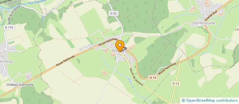 localisation de l'entreprise COMMUNE DE POMOY  POMOY