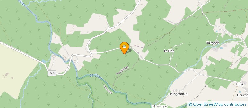 localisation de l'entreprise COMMUNE DE POMPEJAC  POMPEJAC