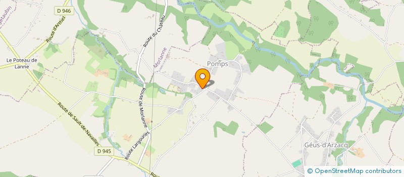 localisation de l'entreprise COMMUNE DE POMPS  POMPS