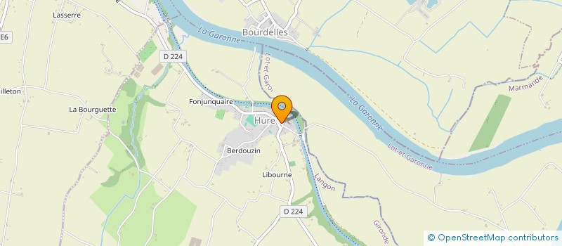 localisation de l'entreprise COMMUNE DE PONDAURAT  PONDAURAT