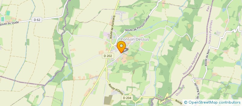localisation de l'entreprise COMMUNE DE PONSON DESSUS  PONSON-DESSUS