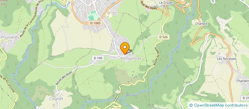 localisation de l'entreprise COMMUNE DE PONSONNAS  PONSONNAS