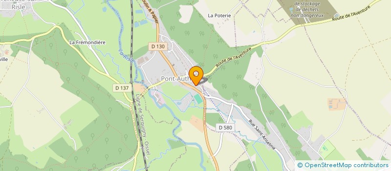 localisation de l'entreprise COMMUNE DE PONT AUTHOU  PONT-AUTHOU