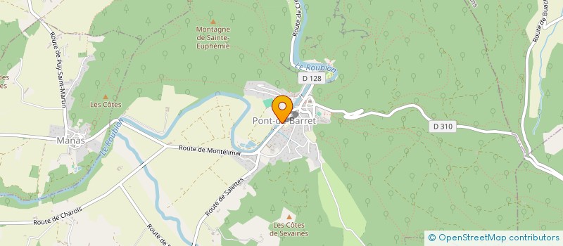 localisation de l'entreprise COMMUNE DE PONT DE BARRET  PONT-DE-BARRET