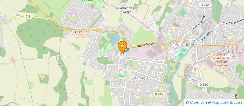 localisation de l'entreprise COMMUNE DE PONT DE CHERUY  PONT-DE-CHERUY