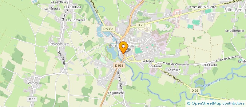 localisation de l'entreprise COMMUNE DE PONT DE VAUX  PONT-DE-VAUX