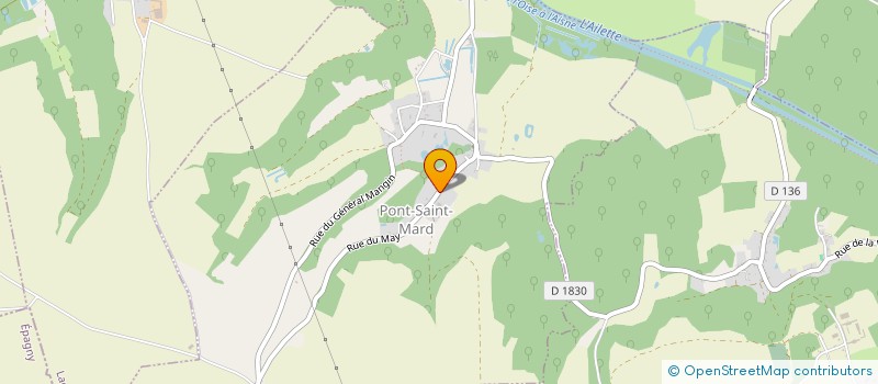 localisation de l'entreprise COMMUNE DE PONT SAINT MARD  PONT-SAINT-MARD