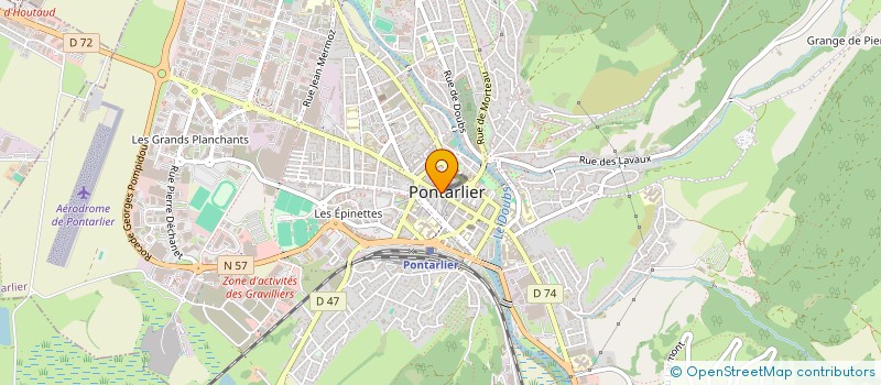 localisation de l'entreprise COMMUNE DE PONTARLIER à PONTARLIER
