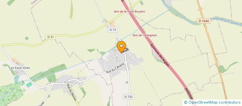 localisation de l'entreprise COMMUNE DE PONTRUET  PONTRUET