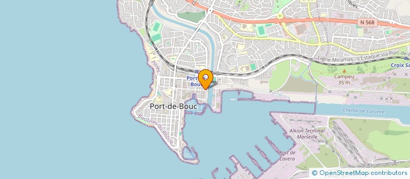 localisation de l'entreprise COMMUNE DE PORT DE BOUC  PORT-DE-BOUC