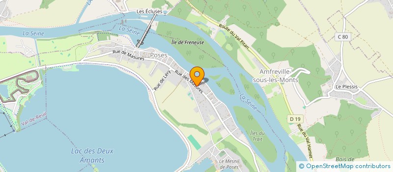localisation de l'entreprise COMMUNE DE POSES à POSES