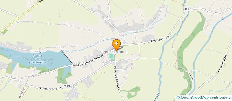 localisation de l'entreprise COMMUNE DE POUCHARRAMET  POUCHARRAMET