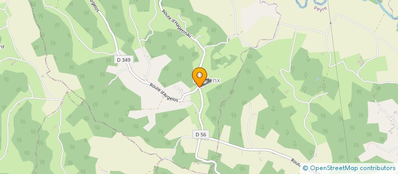 localisation de l'entreprise COMMUNE DE POUDENX  POUDENX