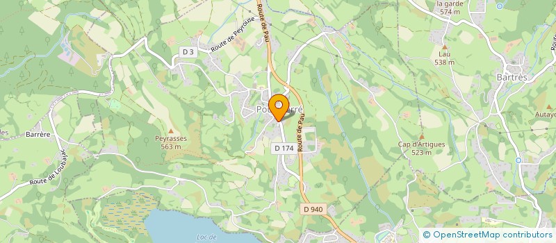 localisation de l'entreprise COMMUNE DE POUEYFERRE  POUEYFERRE