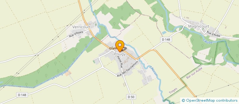 localisation de l'entreprise COMMUNE DE POUGY  POUGY