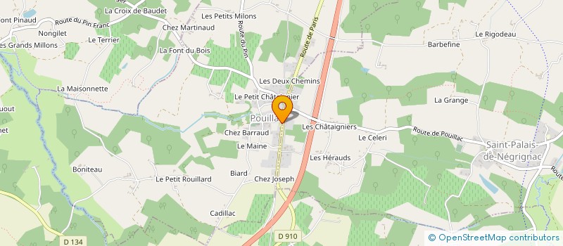 localisation de l'entreprise COMMUNE DE POUILLAC  POUILLAC