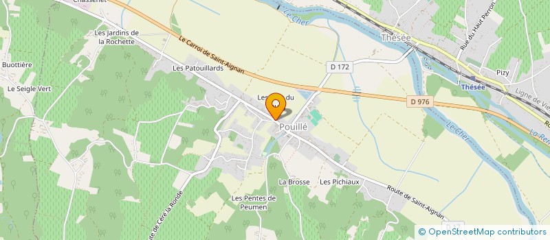 localisation de l'entreprise COMMUNE DE POUILLE  POUILLE