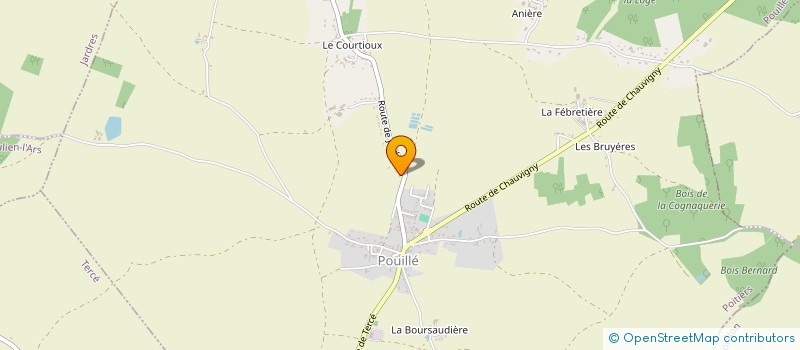 localisation de l'entreprise COMMUNE DE POUILLE  POUILLE