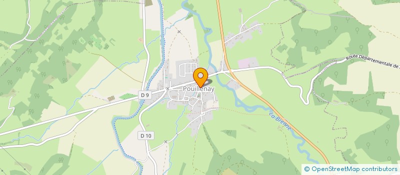 localisation de l'entreprise COMMUNE DE POUILLENAY  POUILLENAY