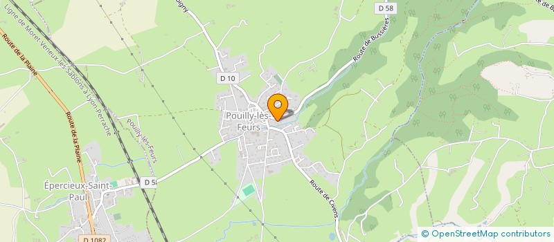 localisation de l'entreprise COMMUNE DE POUILLY LES FEURS  POUILLY-LES-FEURS