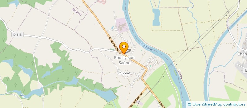 localisation de l'entreprise COMMUNE DE POUILLY SUR SAONE  POUILLY-SUR-SAONE