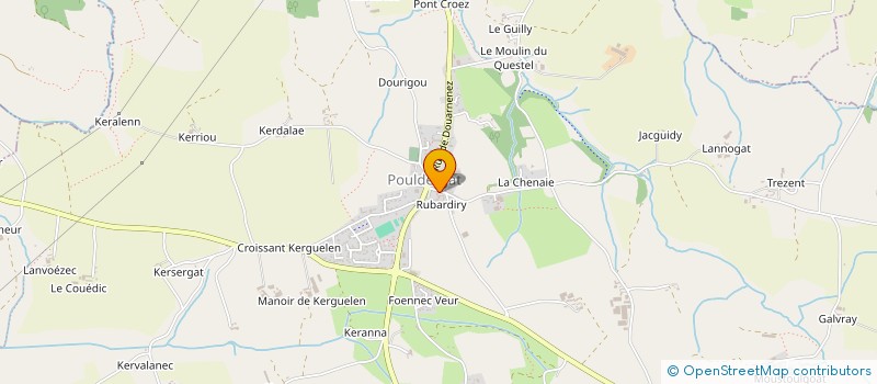 localisation de l'entreprise COMMUNE DE POULDERGAT  POULDERGAT