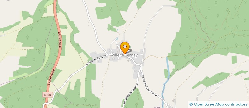 localisation de l'entreprise COMMUNE DE POURU-AUX-BOIS  POURU-AUX-BOIS