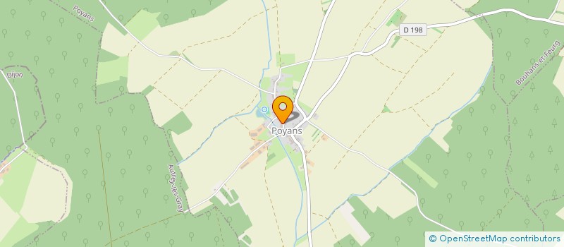 localisation de l'entreprise COMMUNE DE POYANS  POYANS