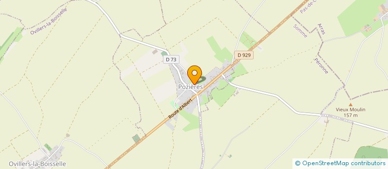 localisation de l'entreprise COMMUNE DE POZIERES  POZIERES