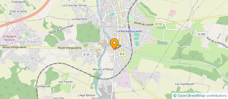 localisation de l'entreprise COMMUNE DE PRANZAC  PRANZAC