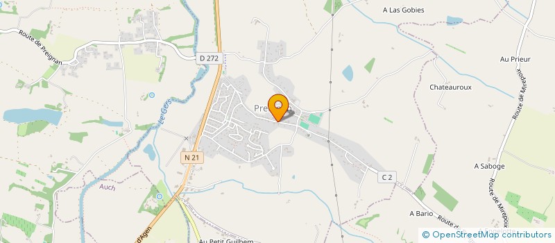 localisation de l'entreprise COMMUNE DE PREIGNAN  PREIGNAN