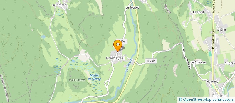 localisation de l'entreprise COMMUNE DE PREMEYZEL  PREMEYZEL