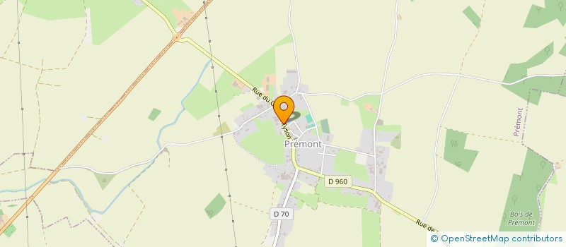 localisation de l'entreprise COMMUNE DE PREMONT  PREMONT