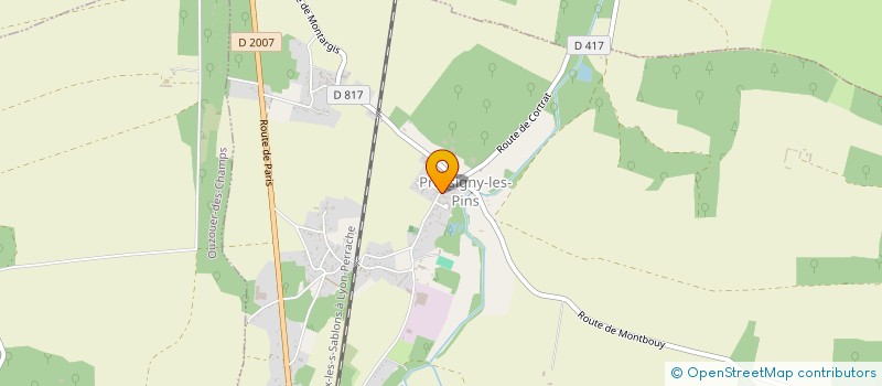 localisation de l'entreprise COMMUNE DE PRESSIGNY LES PINS  PRESSIGNY-LES-PINS