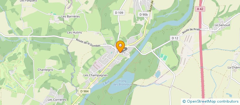 localisation de l'entreprise COMMUNE DE PRIAY  PRIAY