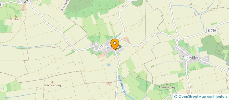 localisation de l'entreprise COMMUNE DE PRINTZHEIM  PRINTZHEIM