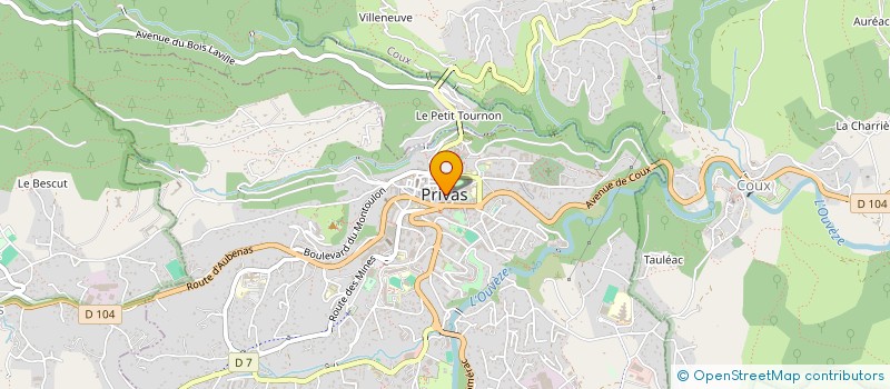 localisation de l'entreprise COMMUNE DE PRIVAS à PRIVAS