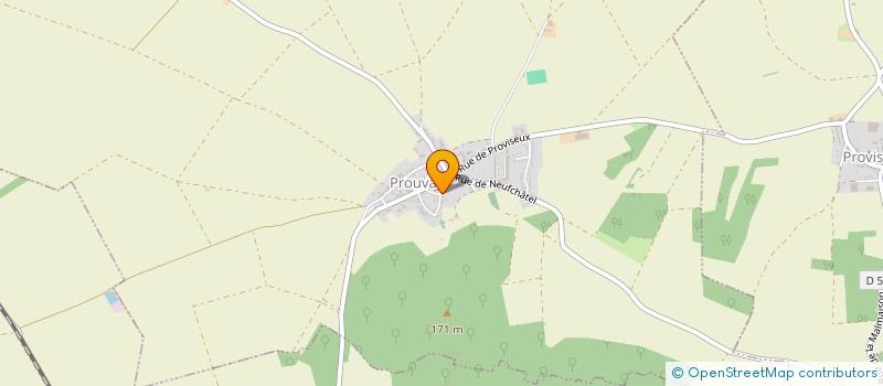 localisation de l'entreprise COMMUNE DE PROUVAIS  PROUVAIS