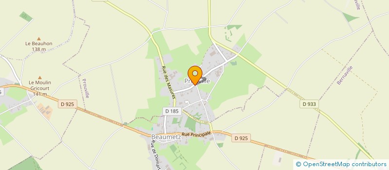 localisation de l'entreprise COMMUNE DE PROUVILLE  PROUVILLE