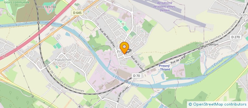 localisation de l'entreprise COMMUNE DE PROUVY  PROUVY