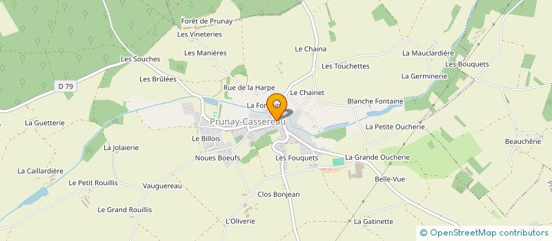 localisation de l'entreprise COMMUNE DE PRUNAY CASSEREAU  PRUNAY-CASSEREAU