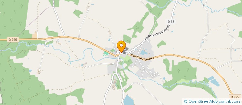 localisation de l'entreprise COMMUNE DE PRUNIERS à PRUNIERS