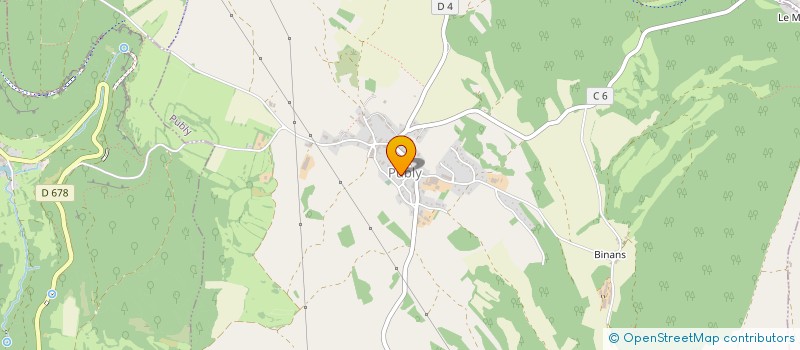 localisation de l'entreprise COMMUNE DE PUBLY  PUBLY