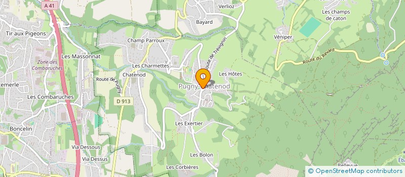localisation de l'entreprise COMMUNE DE PUGNY CHATENOD  PUGNY-CHATENOD