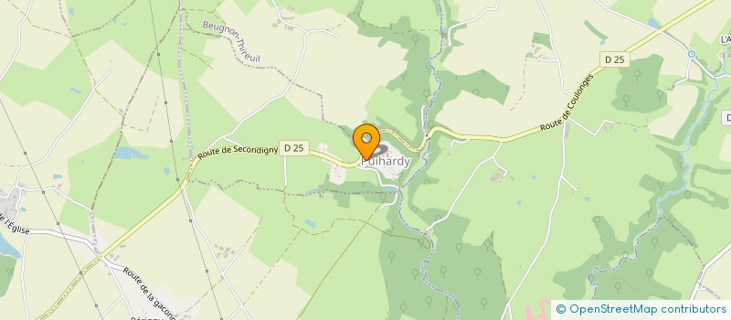 localisation de l'entreprise COMMUNE DE PUIHARDY  PUIHARDY