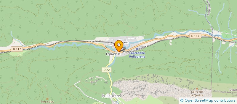 localisation de l'entreprise COMMUNE DE PUILAURENS  PUILAURENS