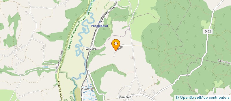 localisation de l'entreprise COMMUNE DE PULVERIERES  PULVERIERES