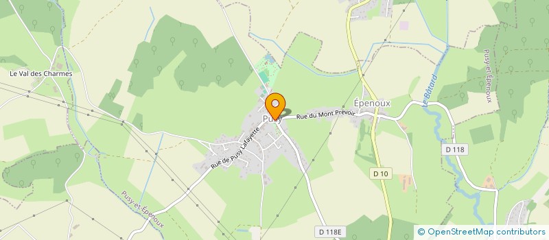 localisation de l'entreprise COMMUNE DE PUSY ET EPENOUX  PUSY-ET-EPENOUX